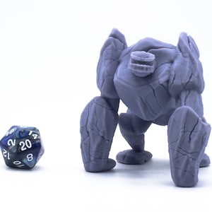Greater Rock Elemental - Miniature - Tabletop - Collectable - Figure - RPG