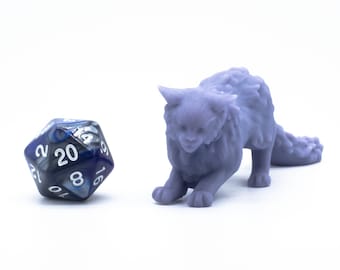 Pouncing Cat - Miniature - Tabletop - Collectable - Figure - RPG