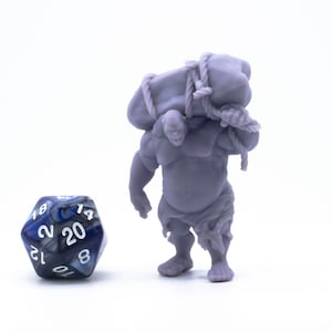 Oger Streitkolben Träger - Miniatur - Tabletop - Sammlerstück - Figur - Rollenspiel