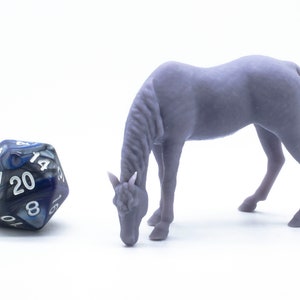 Grazing Horse - Miniature - Tabletop - Collectable - Figure - RPG