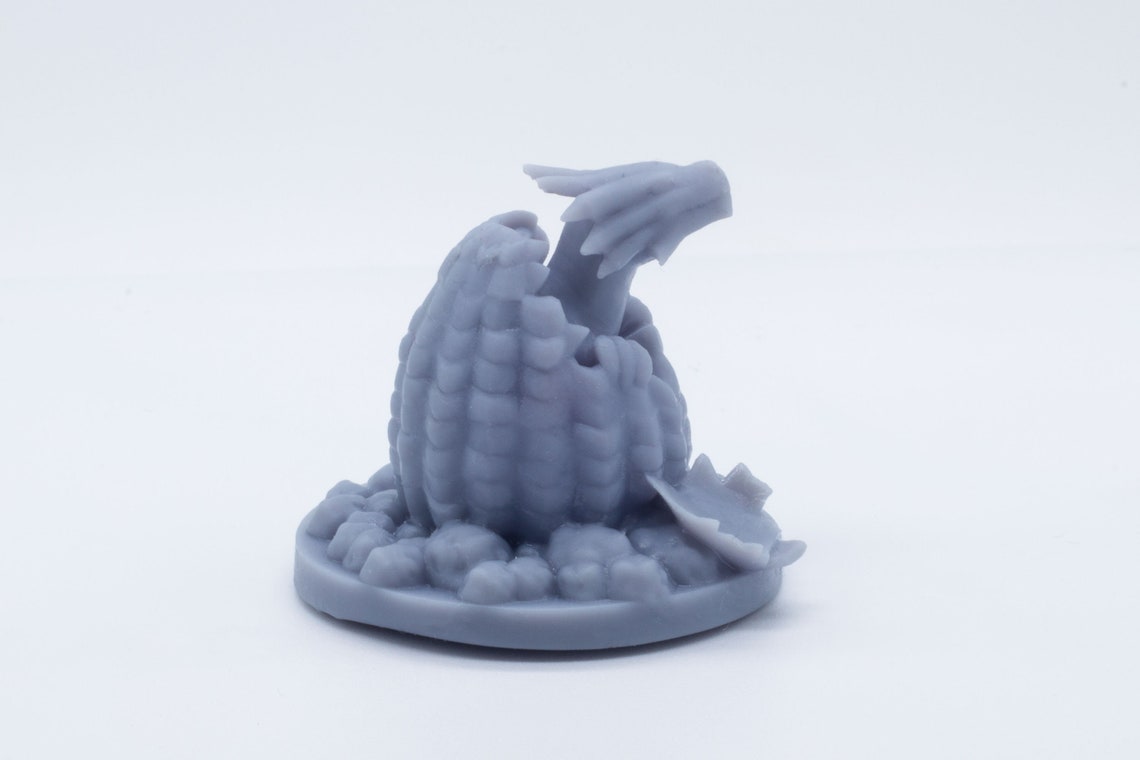 Hatching Dragon Egg Miniature DND Tabletop Etsy