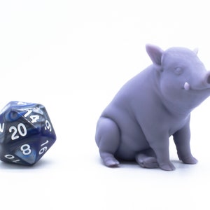 Baby Boar Sitting - Miniature - Tabletop - Collectable - Figure - RPG