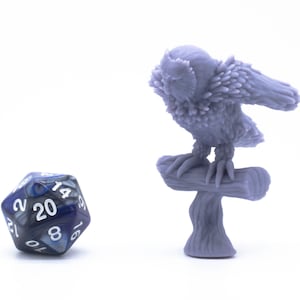 Búho de caza - Miniatura - Mesa - Coleccionable - Figura - RPG