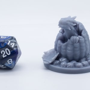 Hatching Dragon Egg - Miniature - DND - Tabletop