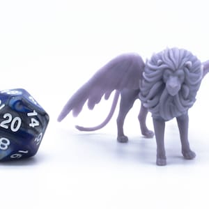 Lion ailé - Miniature - de table - Objet de collection - Figurine - RPG