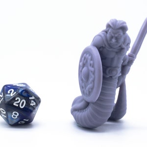 Female Snake Warrior - Miniature - Tabletop - Collectable - Figure - RPG