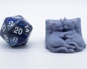 Slapende kittens - Miniatuur - Verzamelbaar - Decoratie - Klaar om te schilderen