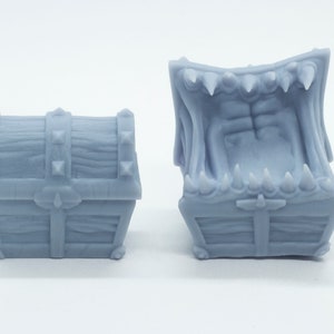 Chest and Mimic Chest - DND - Tabletop - Miniature