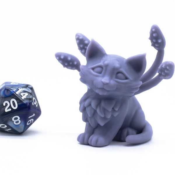 Baby Displacer Kitten - Miniature - Tabletop - Collectable - Figure - RPG