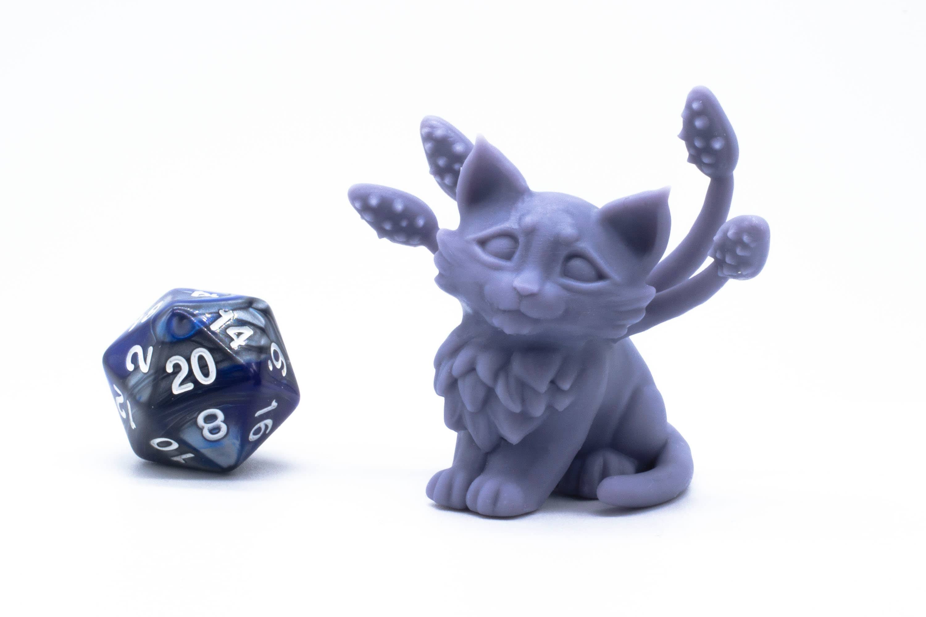 Baby Displacer Kitten - Miniature - Tabletop - Collectable - Figure - RPG