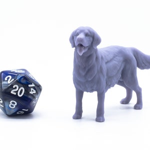 Golden Retriever - Miniature - Tabletop - Collectable - Figure - RPG