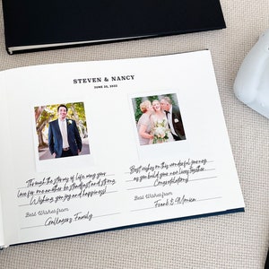 Instax Polaroid Guest Book Personalized Wedding Photo Album image 1