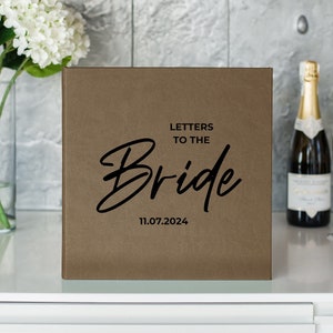 Lettere alla sposa Polaroid Instax Guest Book Sign From Miss To Mrs Font di scrittura a mano Album fotografico per addio al nubilato