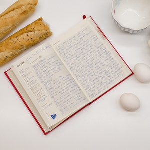 Libro de recetas en blanco con 304 páginas Diario de recetas personalizado