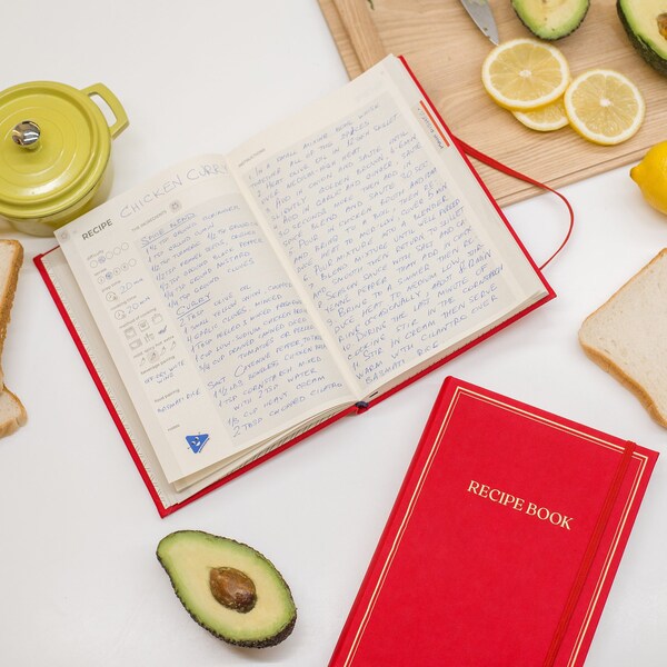 Blank Recipe Book Etsy