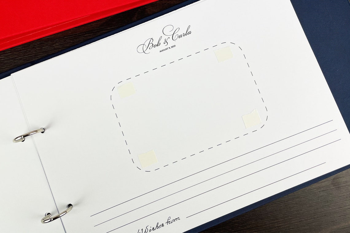 Polaroid Guest Book Photo Album Personalized Wedding Instax Etsy