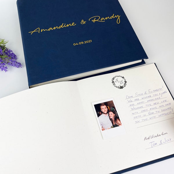 Instax Wedding Photo Album Personalized Polaroid Guest Book Bridal Shower Gift For Her