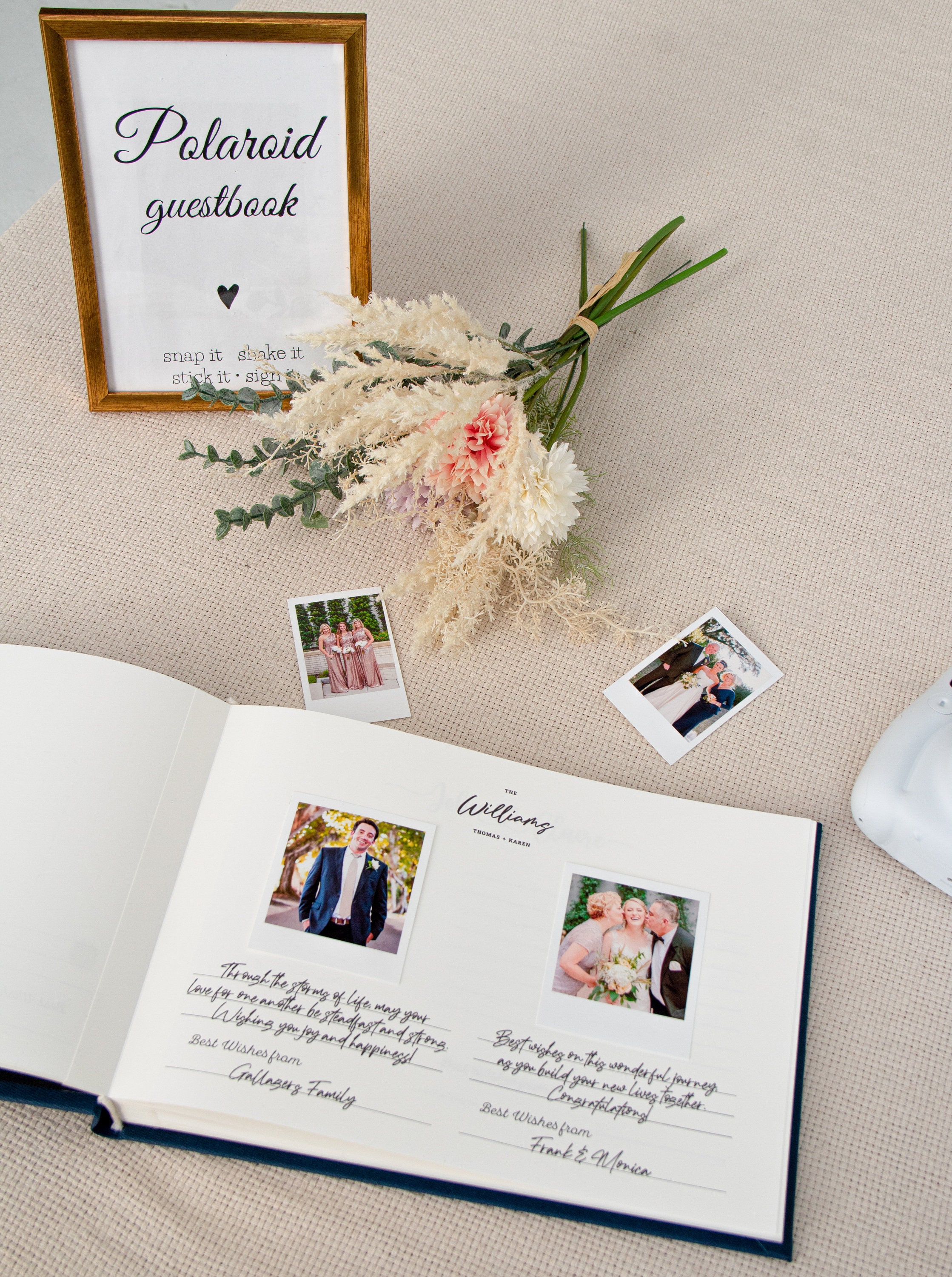 Personalized Instax Guest Book Polaroid Photo Album for Couple Birthday  Party Gift 