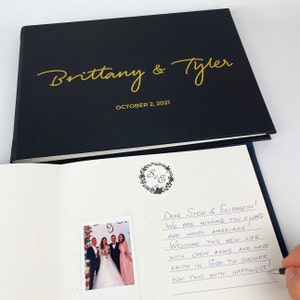 Personalized Polaroid Guest Book Instax Wedding Photo Album Bridal Shower Gift