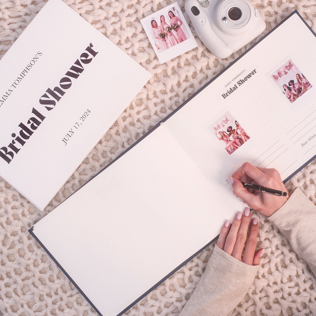 Bridal Shower Photo Guest Book Bachelorette Gift Wedding Book Supplies