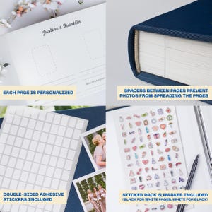 Instax Polaroid Gästebuch Personalisiertes Hochzeitsfotoalbum Bild 8