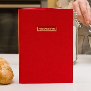 Hardcover Recipe Book Custom Design Blank Cookbook With 304 Pages