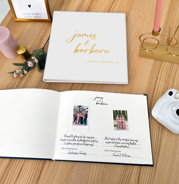 Polaroid Guest Book for Wedding Photo Album Personalized Birthday