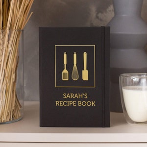 Libro de recetas personalizado Tapa dura Libro de cocina en blanco 304 páginas
