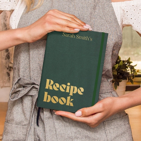 Hardcover Family Recipe Book Custom Journal Blank Cookbook