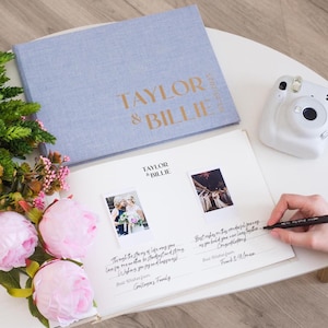 Polaroid Guest Book Sign, Wedding Photo Album, Instax Wedding Guest Book, Engagement Present For Boho Wedding