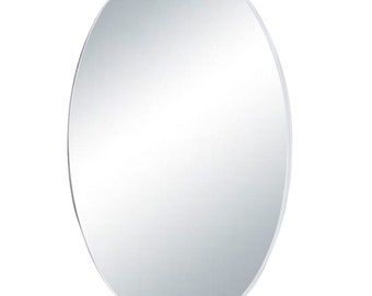 Nonbranded Oval Shape Self Adhesive Mirror Sheet, For Anywhere