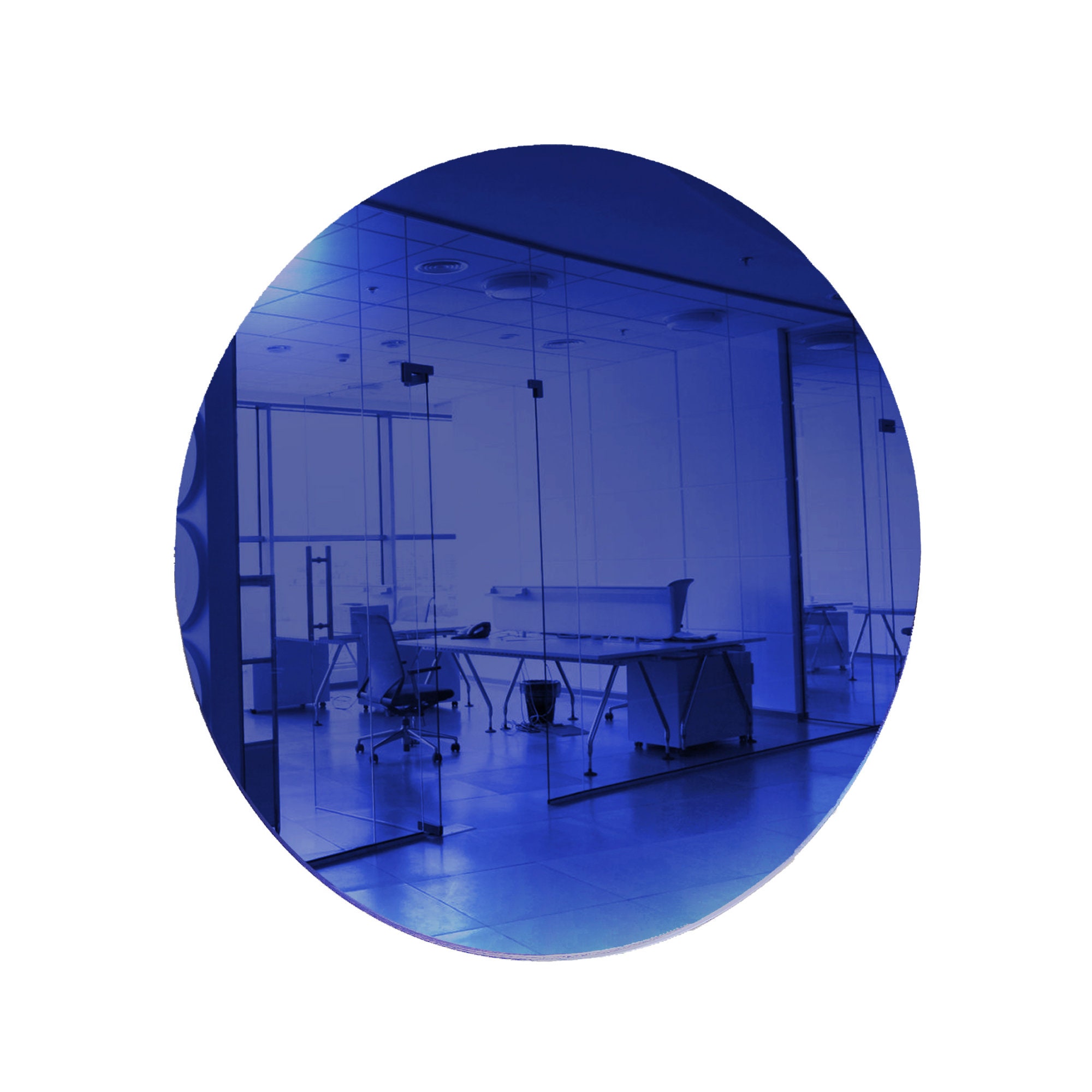 Dark Blue Round Acrylic Mirror DIY Blank Round Discs Smooth Etsy