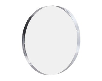 May include: A clear round acrylic disc.