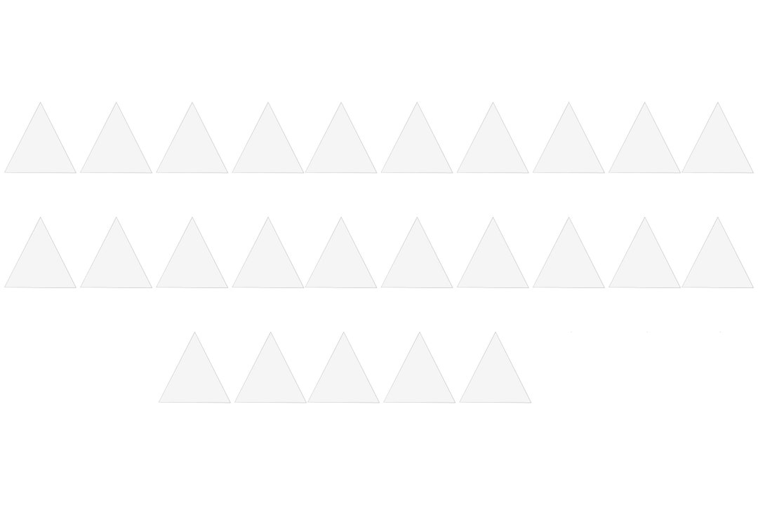 Triangle Acrylic Place Card for Wedding Pack of 25 DIY Blank Acrylic ...