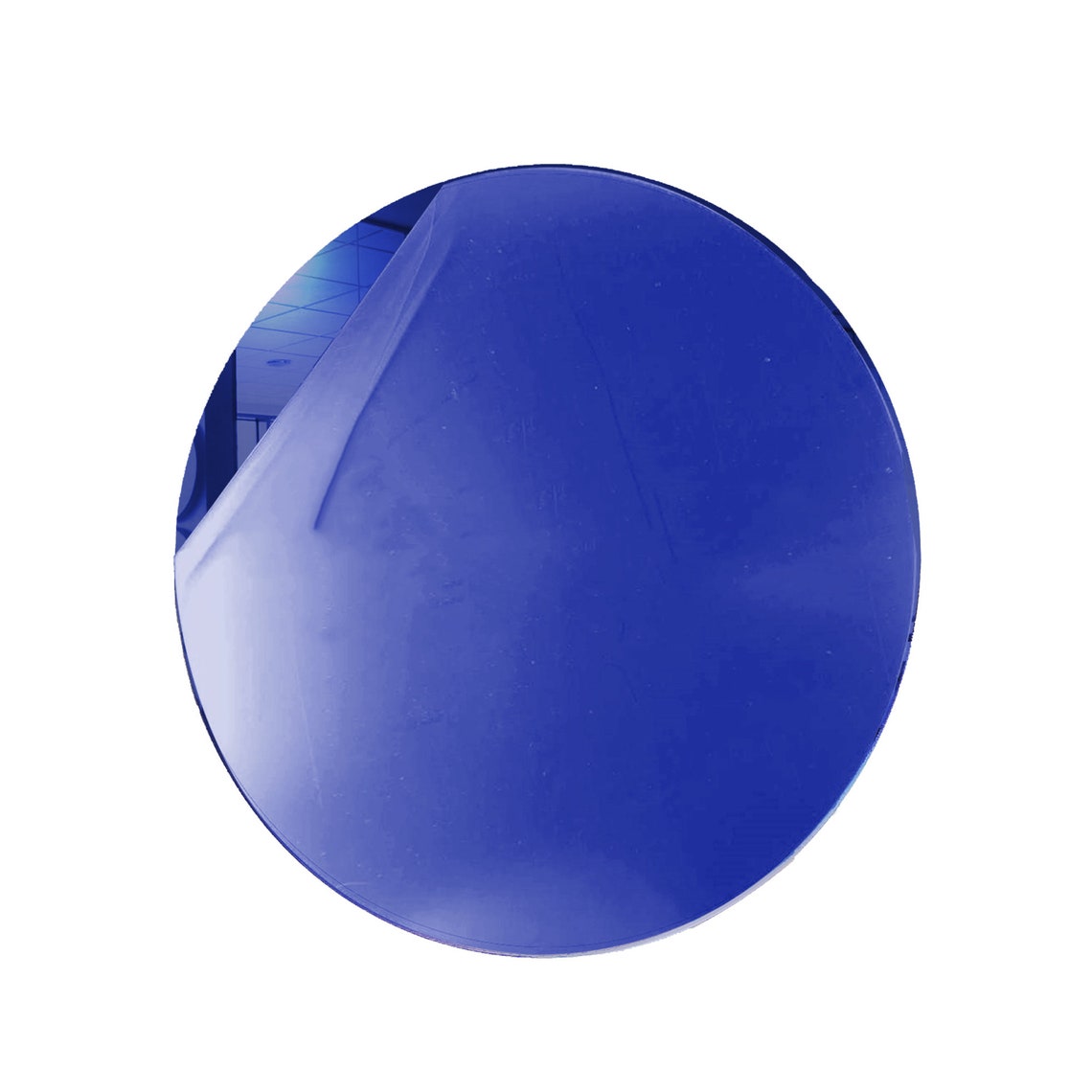 Dark Blue Round Acrylic Mirror DIY Blank Round Discs Smooth Etsy