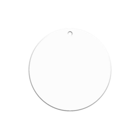 Clear Acrylic Discs - Bulk Acrylic Circle Key Chain Blank - Jewelry Blanks  - Laser Cut Acrylic Blanks for Vinyl