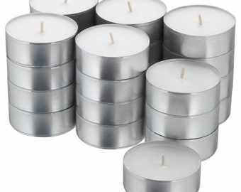 Baltus Pack Of 20 Unscented Wax Night Lights Tealights Candles 8 Hour Burn Time Baltus Pack Of 20 Unscented Wax Night Lights Tealights Candles 8 Hour Burn Time