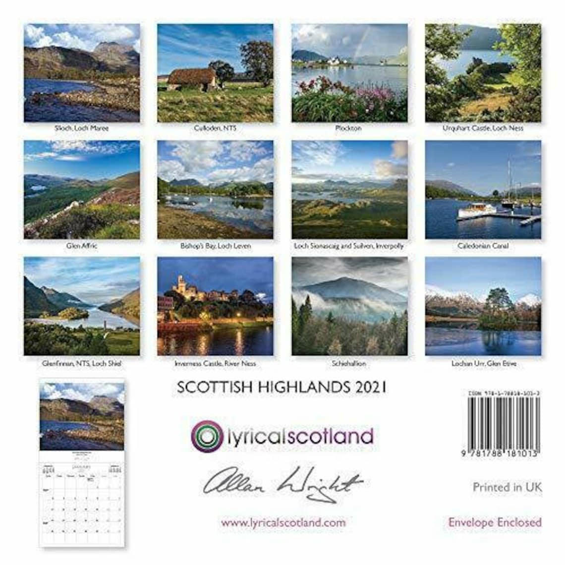 2021 Scottish Highlands Calendar Explorer Photography Etsy