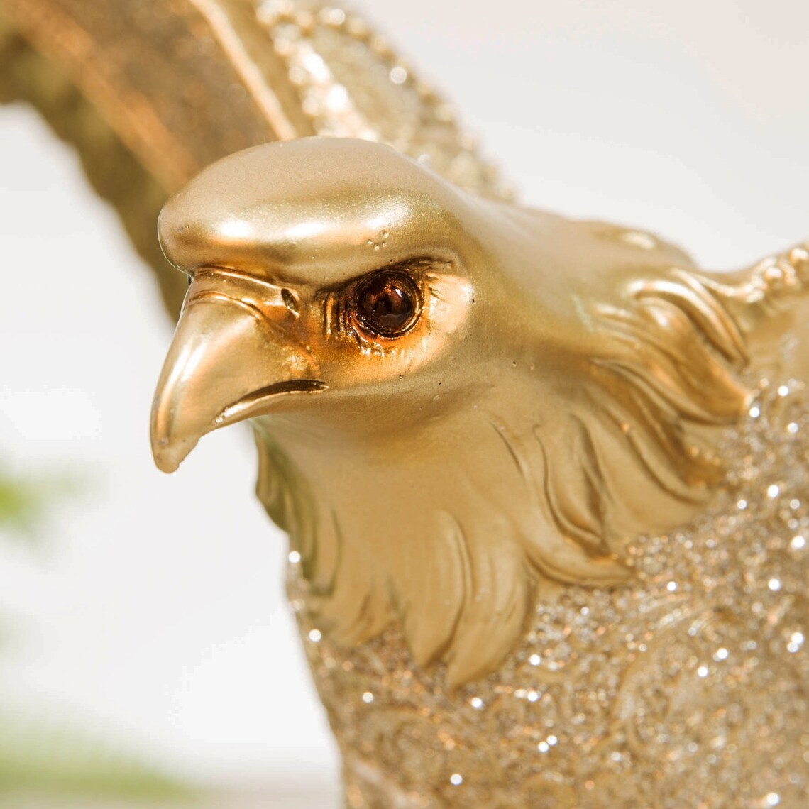 Bird of Prey Gold Eagle Figurine Figurine Ornament Décor Bling Etsy