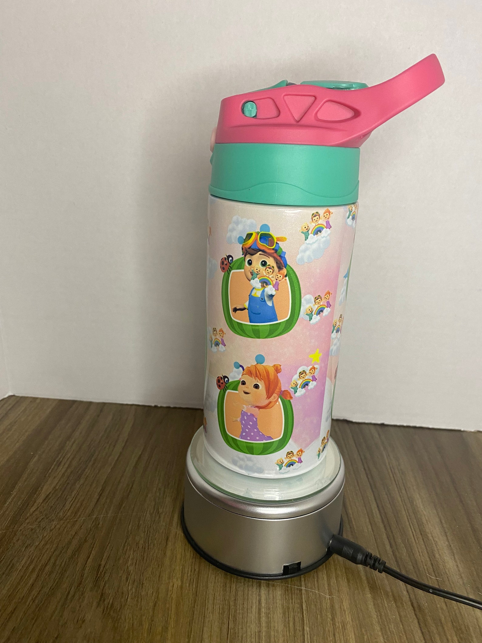 Pink 12 Oz Kids Water Bottle Thermos Back to Etsy