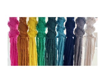 Macrame kit, plant hanger kit, DIY plant hanger, craft gift, string art kit, colourful plant hanger, colourful macrame, beginners macrame