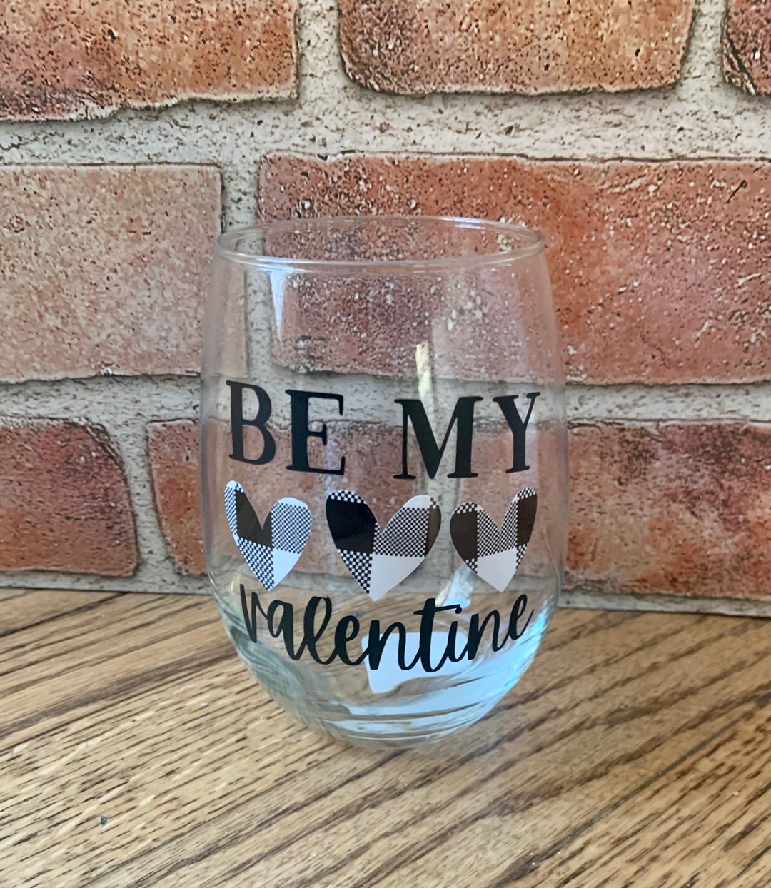 Personalized Wine Glass, Valentine's Wine Glass Gift, Personalized