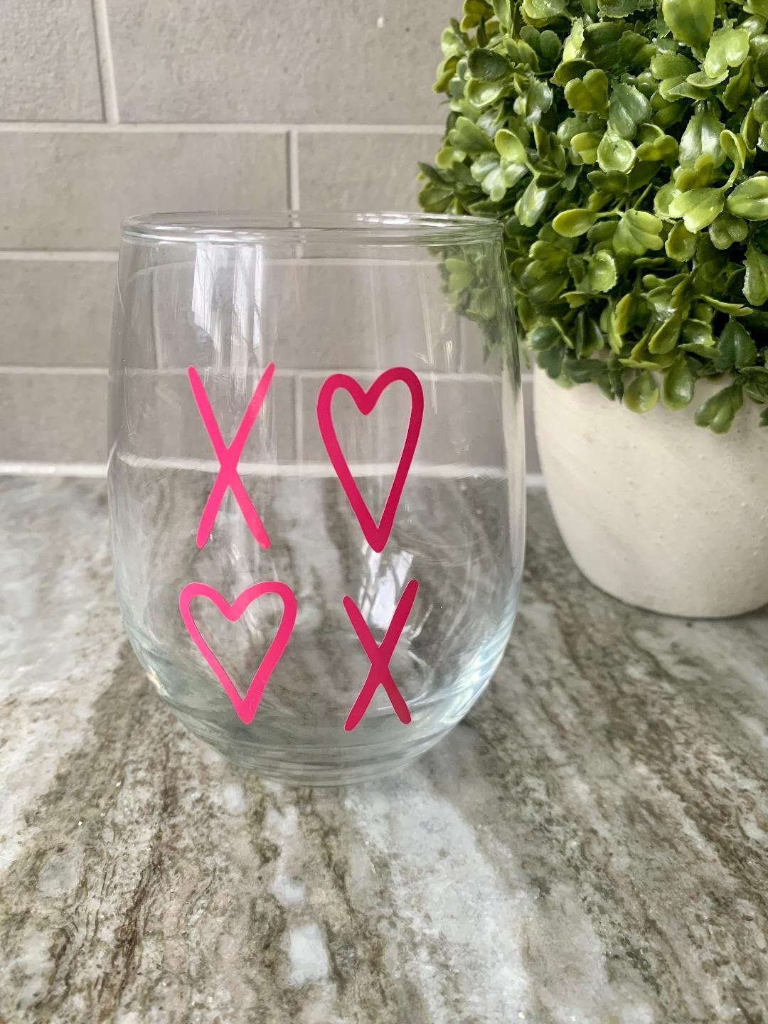 Personalized Couple Pint Glass - Gift Idea For Couple/Him/Her/Valentine's Day - I Miss You