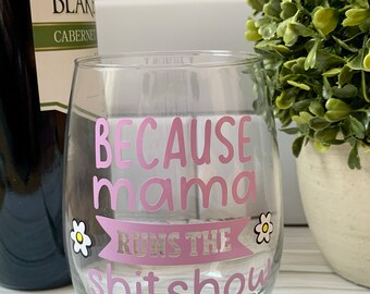 Personalisiertes Weinglas, lustiges Weinglas, einzigartige Muttertasse, Elterntasse, beste Muttertasse, Muttertagstasse, lustiges Geschenk für Freundin