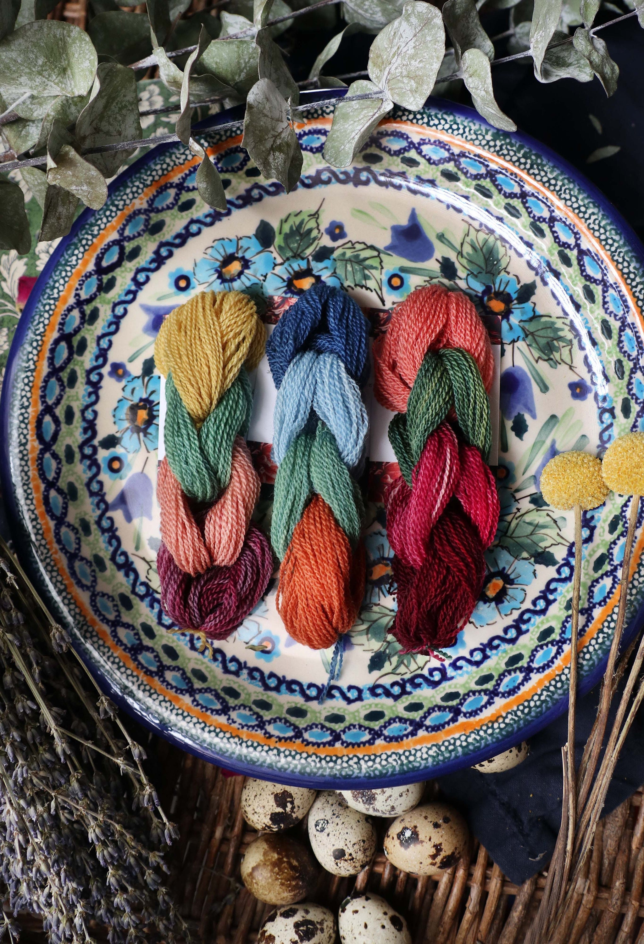 Haberdashery, Vintage Darning Yarn, Mending Yarn, Silk by Stork's Maasbal.  Set of 3 