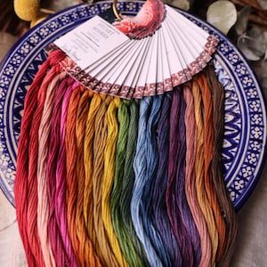 PLANT DYED Embroidery Floss SINGLES // Naturally Dye High Lustre Cotton Embroidery Floss