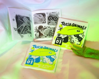 Trash Animals | Mini Comic | Screen Printed Cover