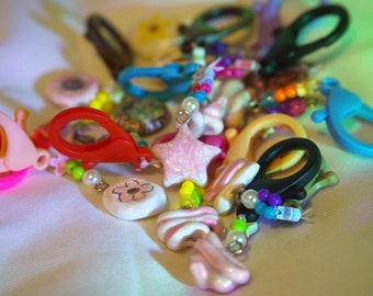 Weird Little Keychains - Glitter Resin Coating