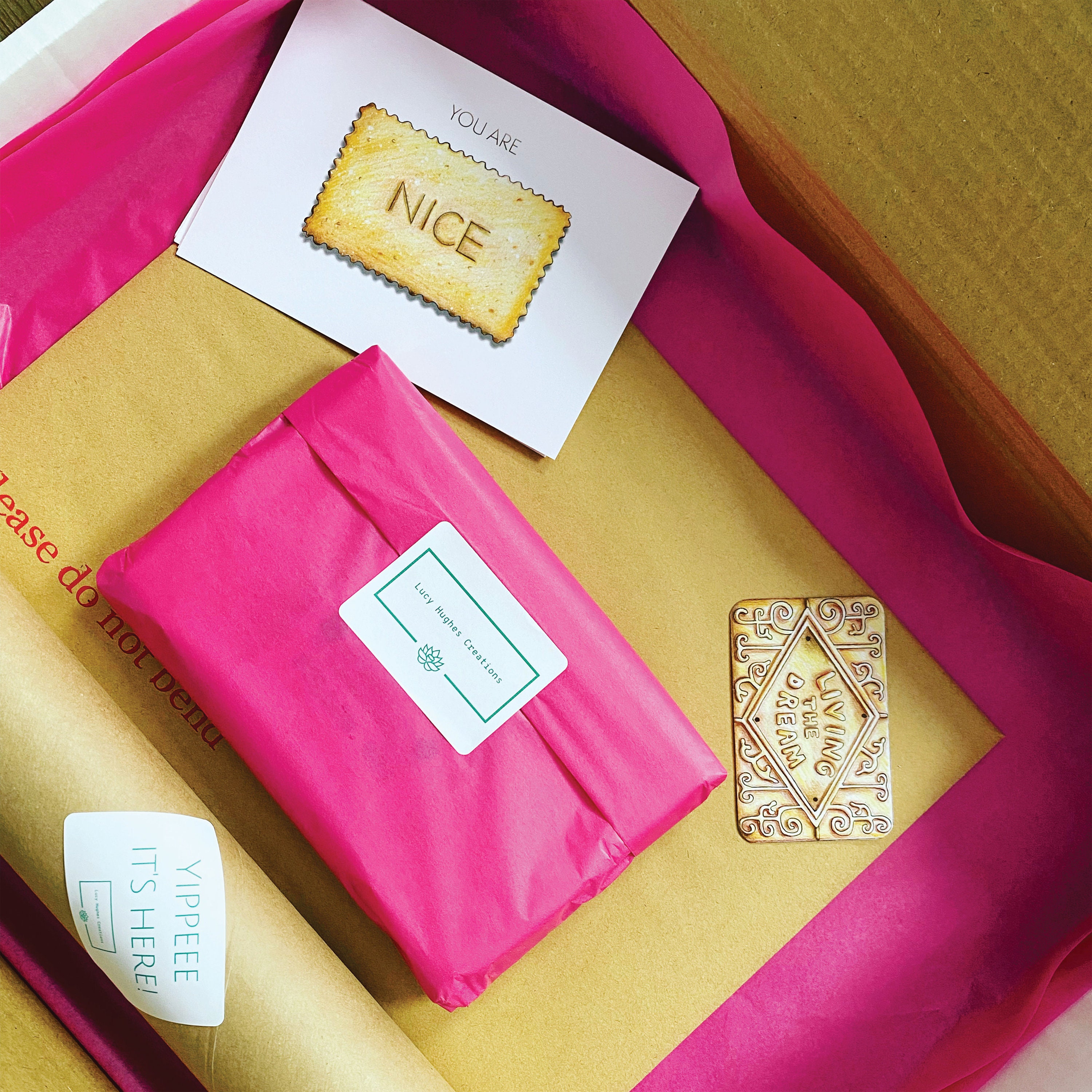 Christmas Present Tea Towel Baby Cheesus Illustration Cheeky, Cute