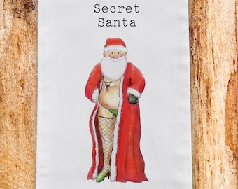 Christmas Cotton Tea Towel | Secret Santa Stocking Filler